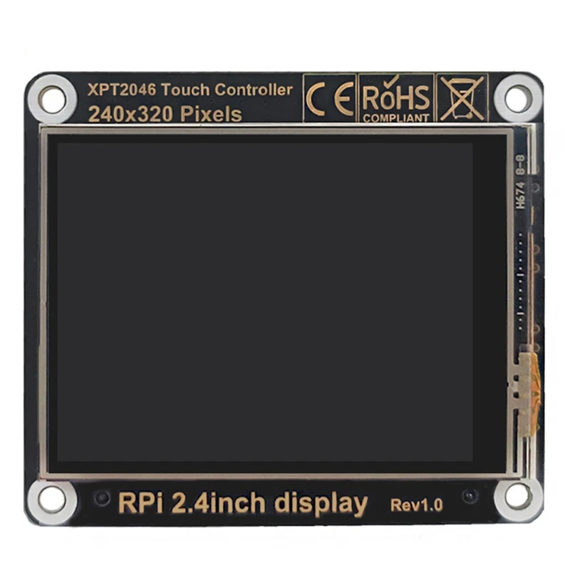 A7THK-For Raspberry Pi 2.4 Inch IPS LCD Display Touch Sreen Onboard Speaker Audio (Audio Not For Pi5 But Work With Zero/3B/4B)