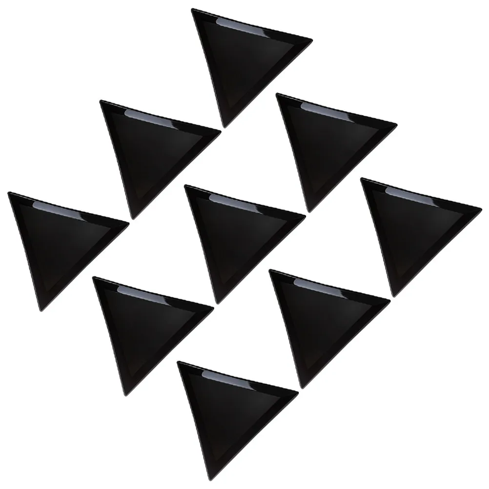 

80Pcs Triangular Manicure Jewelry Storage Trays Premium Tough Material Large Capacity Small Size Unload for Nail