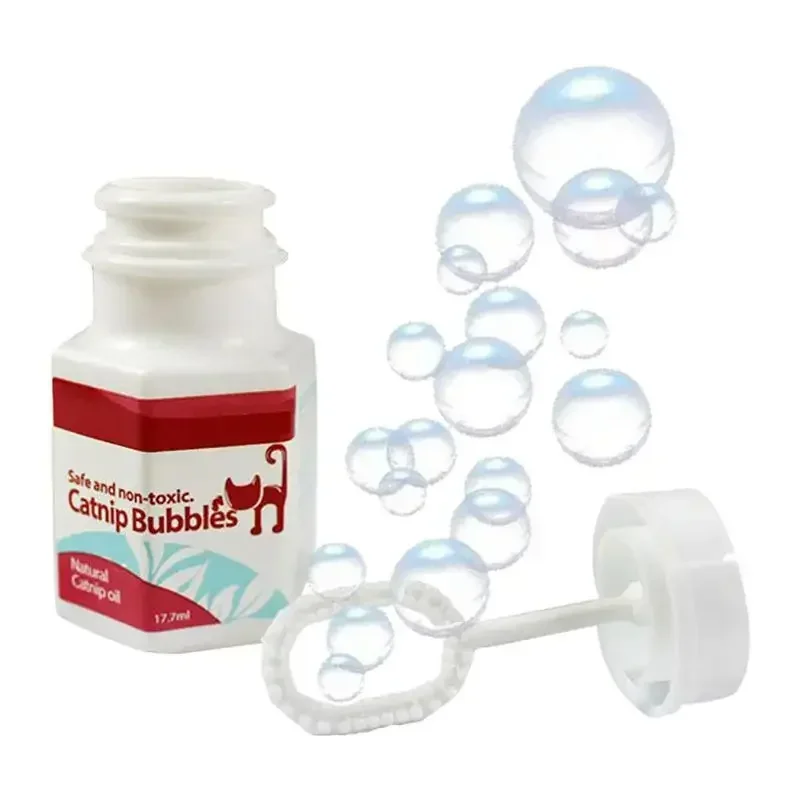 18/120ml Bulles de Catnip pour Chat, Spray d'Huile Essentielle de Catnip, Jouets Interactifs, Bulles Amusantes Inoffensives, Jouets pour Animaux de Compagnie 177ML Classique