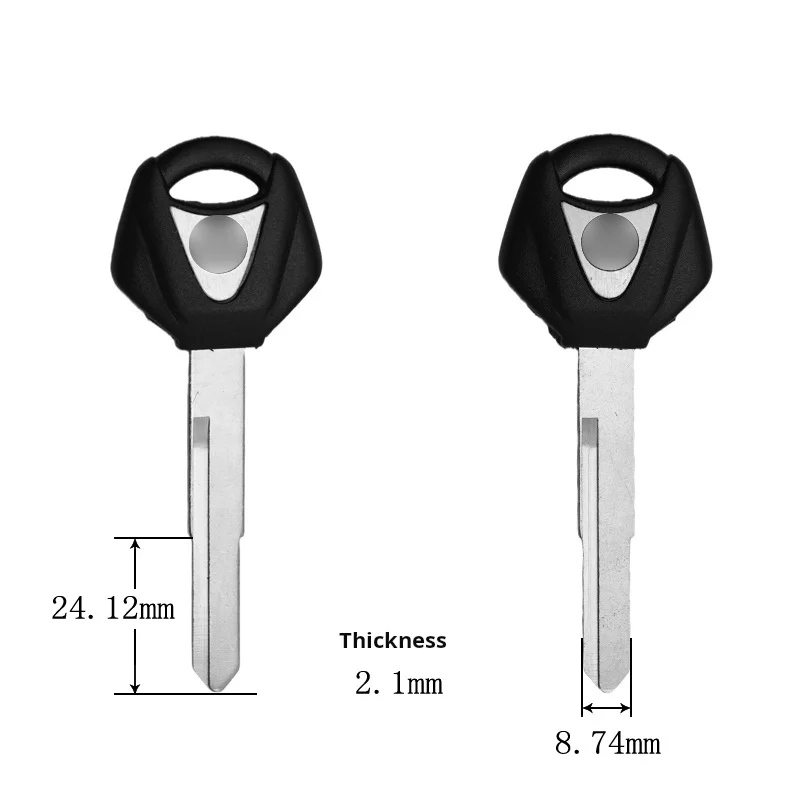 Yamaha motorcycle key, suitable for: Yamaha R1/R3/R25/R6 motorcycle key embryo.(can be placed anti-theft chip)