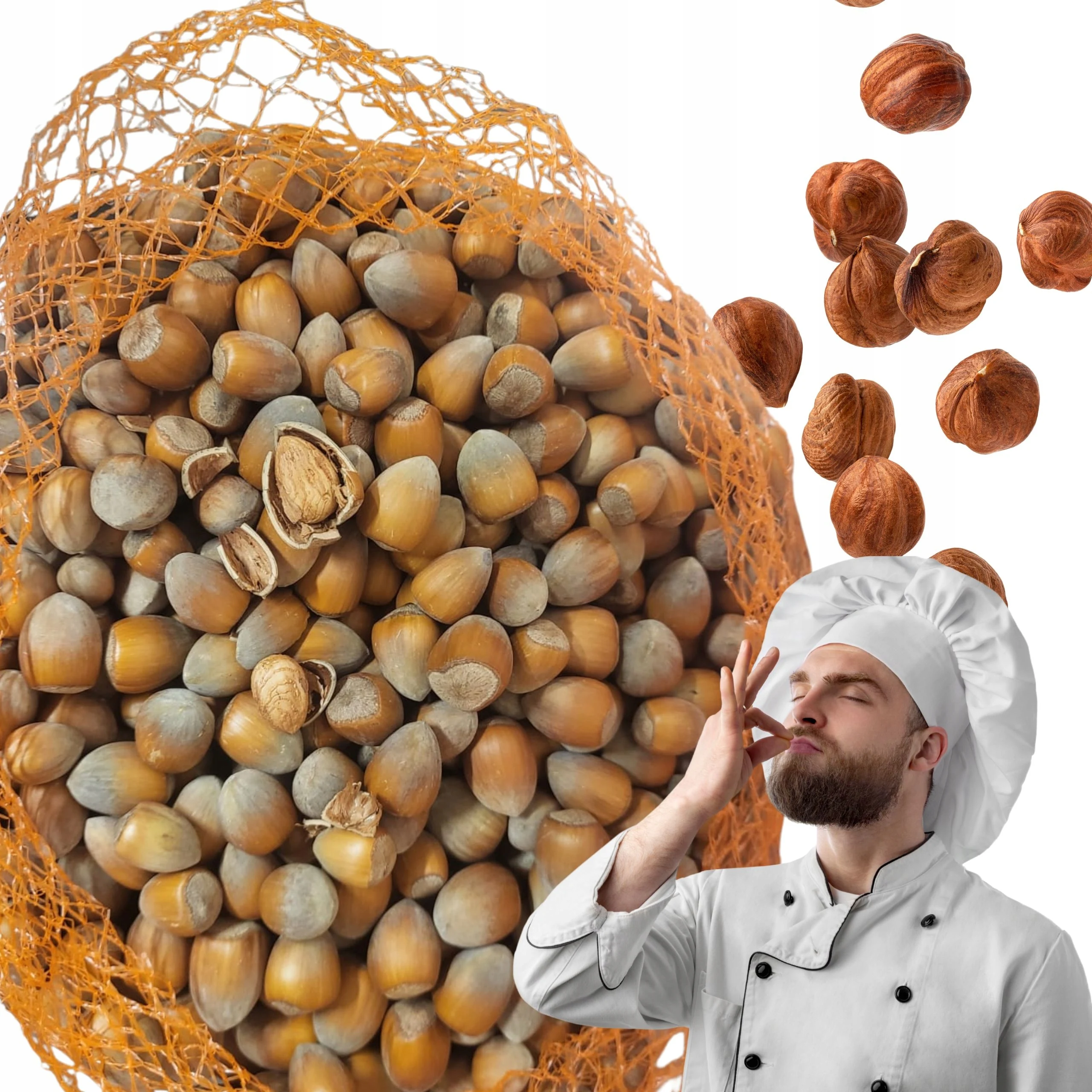 Orzech laskowy w łupinie 1KG POLSKI Świeży CEZAR super przekąska ZBIÓR 2025