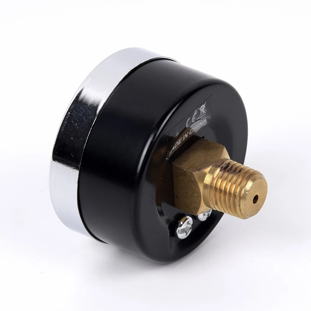 2 Dial Plate Portable Mini Pressure Gauge 200 PSI 14 Bar for Air Oil Water Measurement with Stable Performance