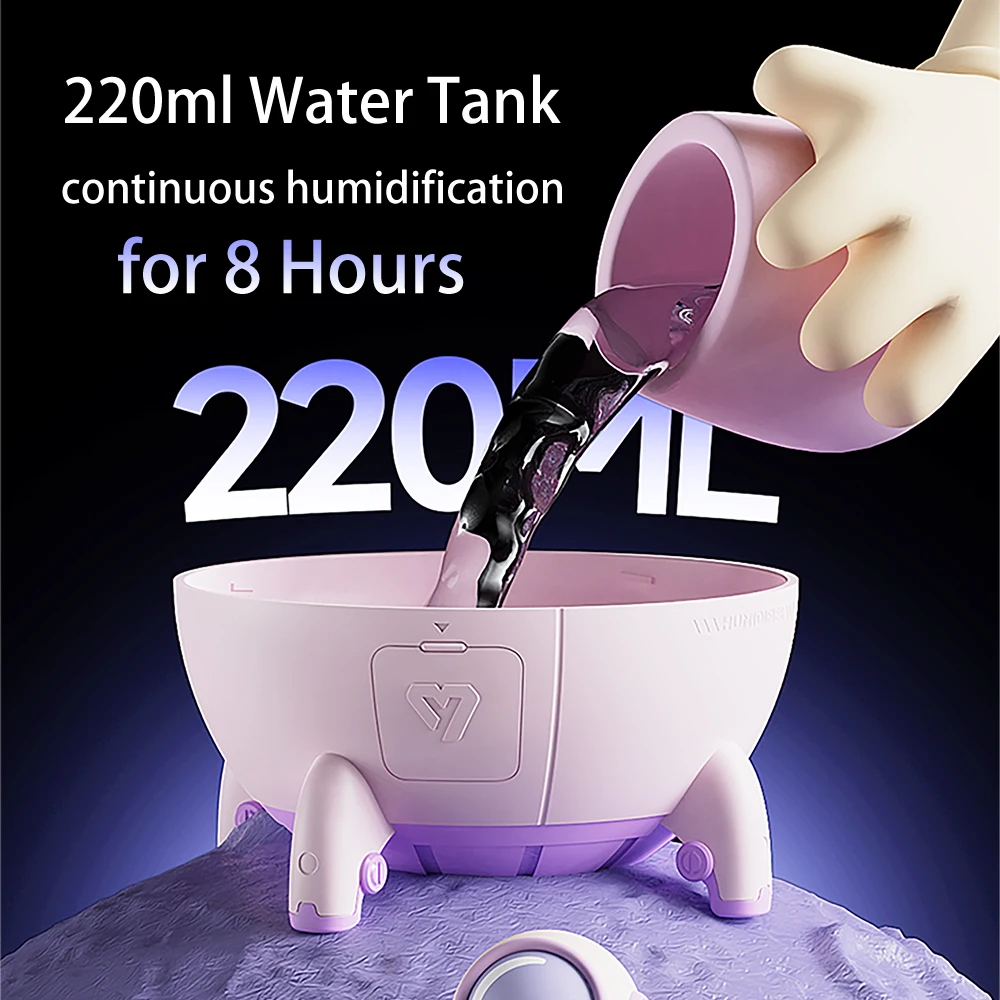 Astronaut USB Air Humidifier Ultrasonic Mini Cute LED Small  Aroma Essential Oil Diffuser Mist Spayer Maker For Room Home Fogger