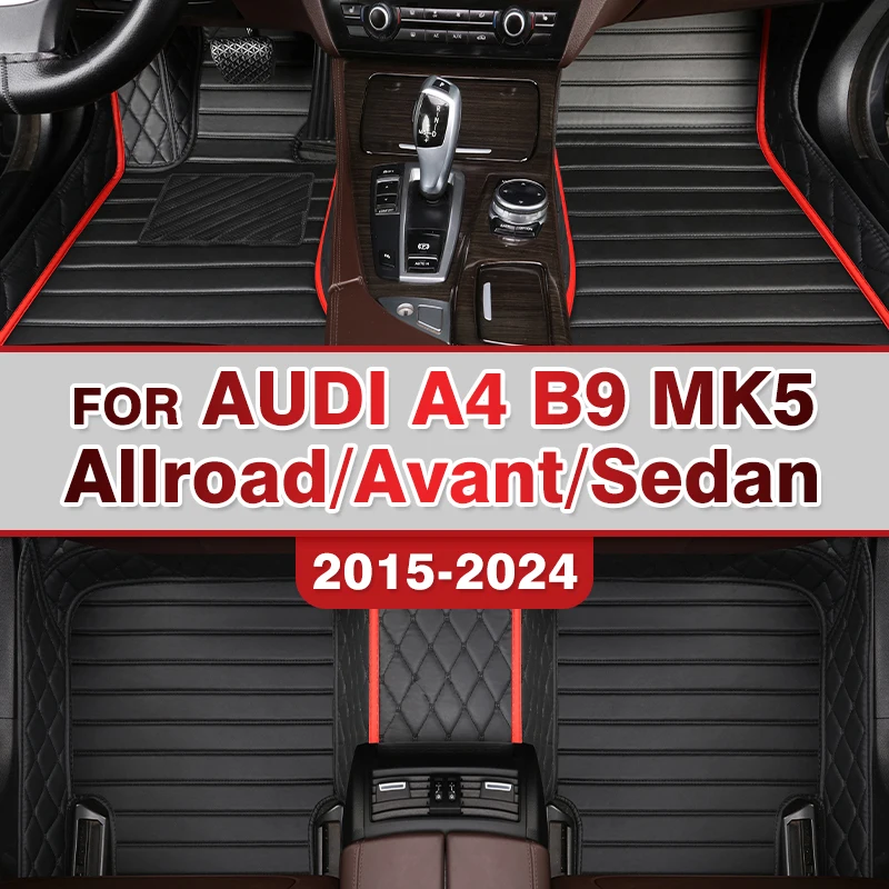 

Автомобильные коврики для AUDI A4 B9 Allroad/Avant/Sedan MK5 2015-2024 23 22 21 20 19 18 17 Пользовательские подушечки для ног автомобильный ковер интерьер