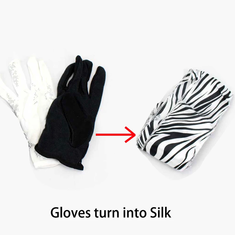 Gloves turn into Scarves Magic Trick Gloves to Silks tage Magic Tricks Party Magia Show Illusions Levitating Magie