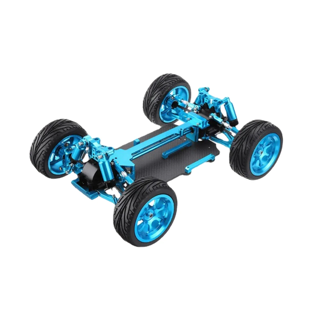 

Metal Remote Control Car Metal Chassis Assembled Frame For 1/18 Wltoys A949 Metal RC Car Chassis RC titanium