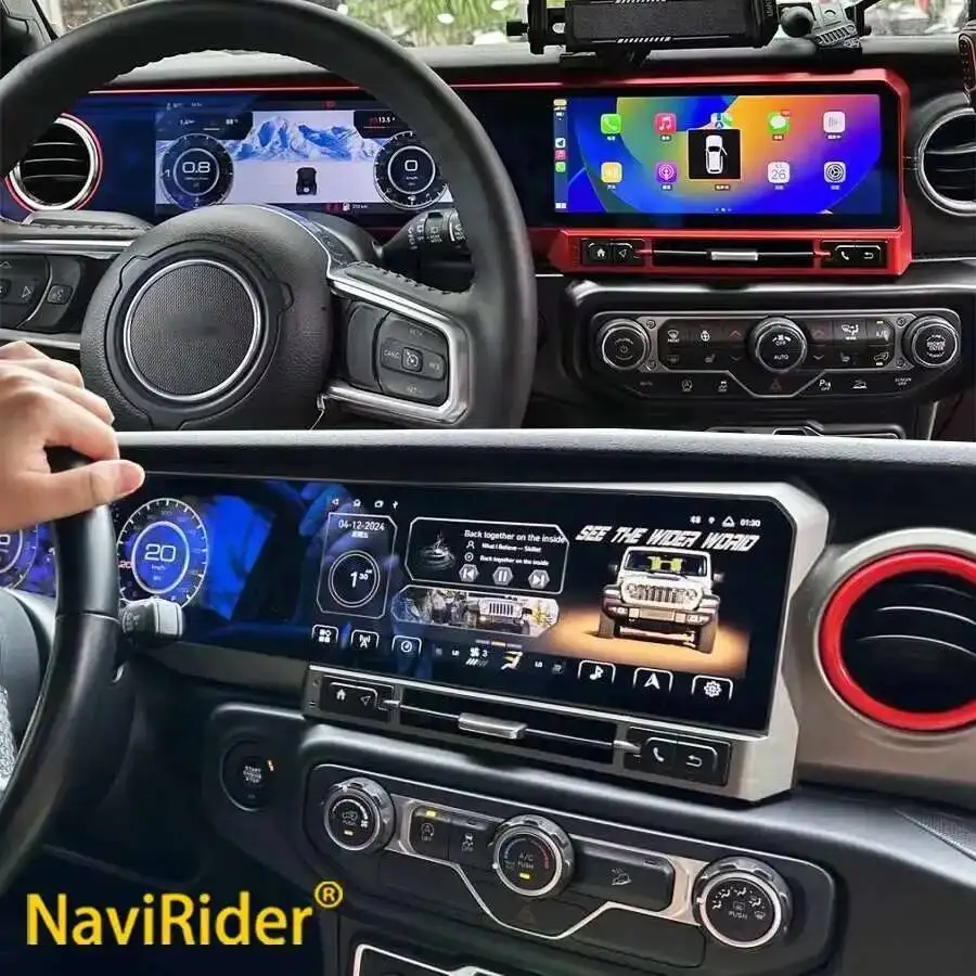 

24.6 Inch Autoradio For JEEP Wrangler JL 2018 2019 2020 2021 Gladiator Car Radio Multimedia Video Player GPS Navi Carplay 4G