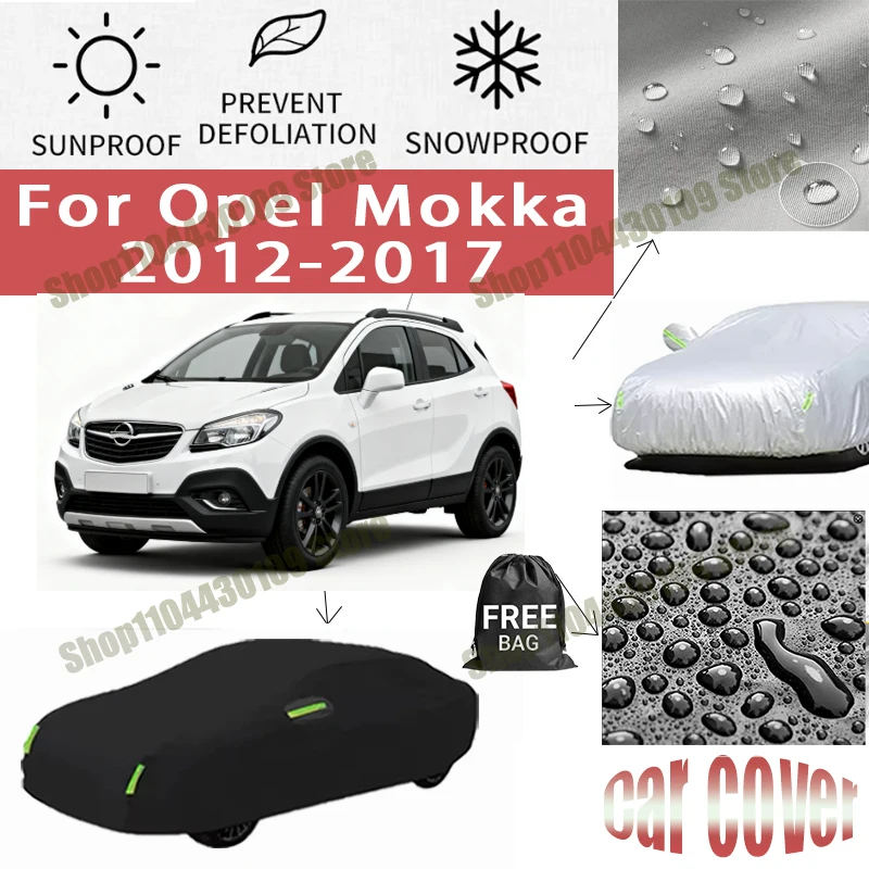 

=For Opel Mokka 2012-2017 Car Covers with Reflective Strip Anti Corrosion Sun Rain Snow Wind Protection Dustproof UV Scratch