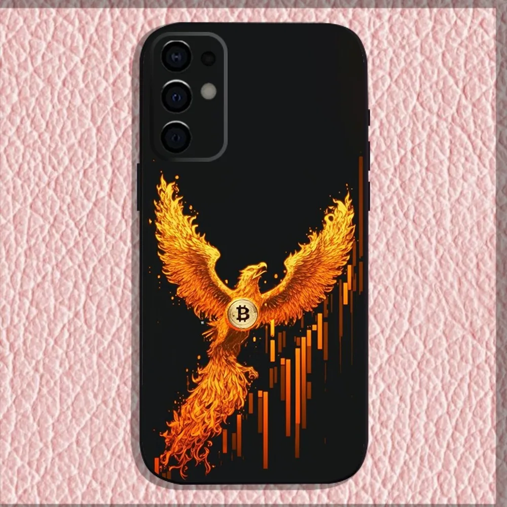 Wealth Money B-Bitcoin fenix Phone Case For Samsung S24,S21,S22,S23,S30,Ultra,S20,Plus,Fe,Lite,Note,10,9,5G Black Soft Shell