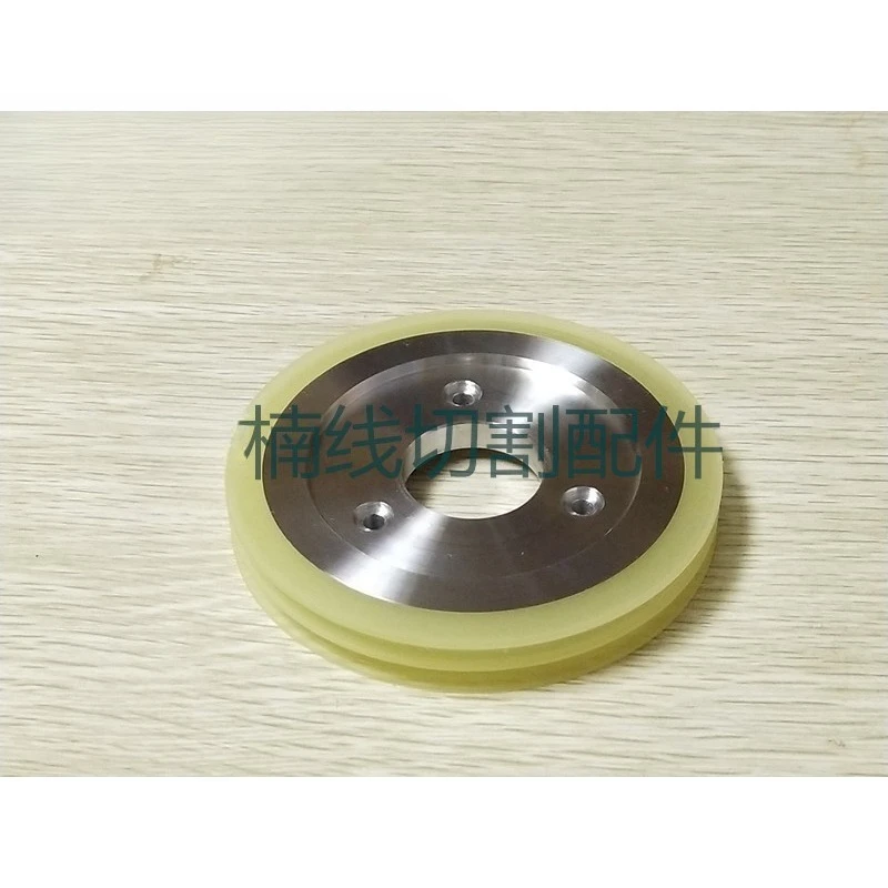 1 قطعة لماكينو عجلة التوتر الأسلاك البطيئة 6EC100B404 الأسطوانة U فتحة 104x30x14 #3