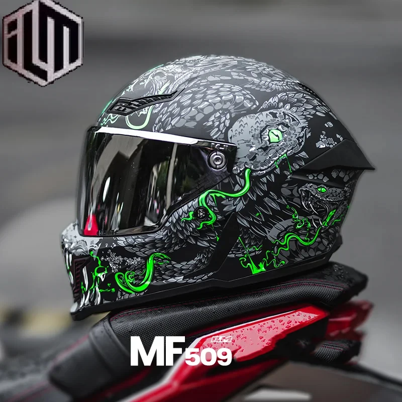 composite motorcycle helmets Ruroc EOX 2.0 Eclipse - Lightweight Full-Face Bluetooth Motorcycle Helmet - Extra Large - Quad-Composite Shell