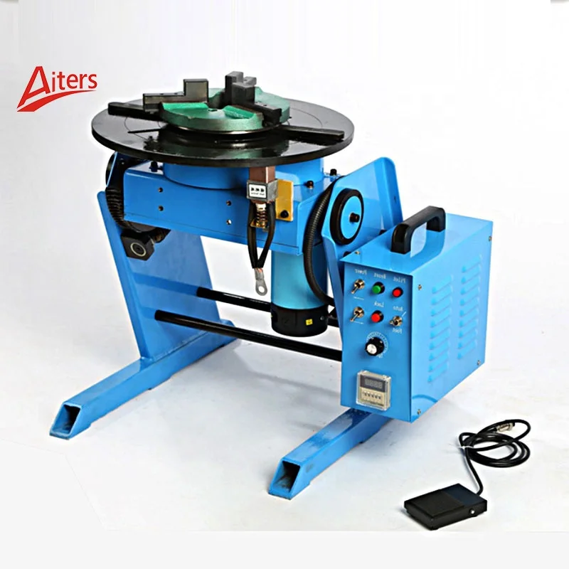 

30kgs Mechanical Positioner With Pneumatic Head Tailstock Small Welding Positioner BWJ-30 For Welding Pipe Or Flange