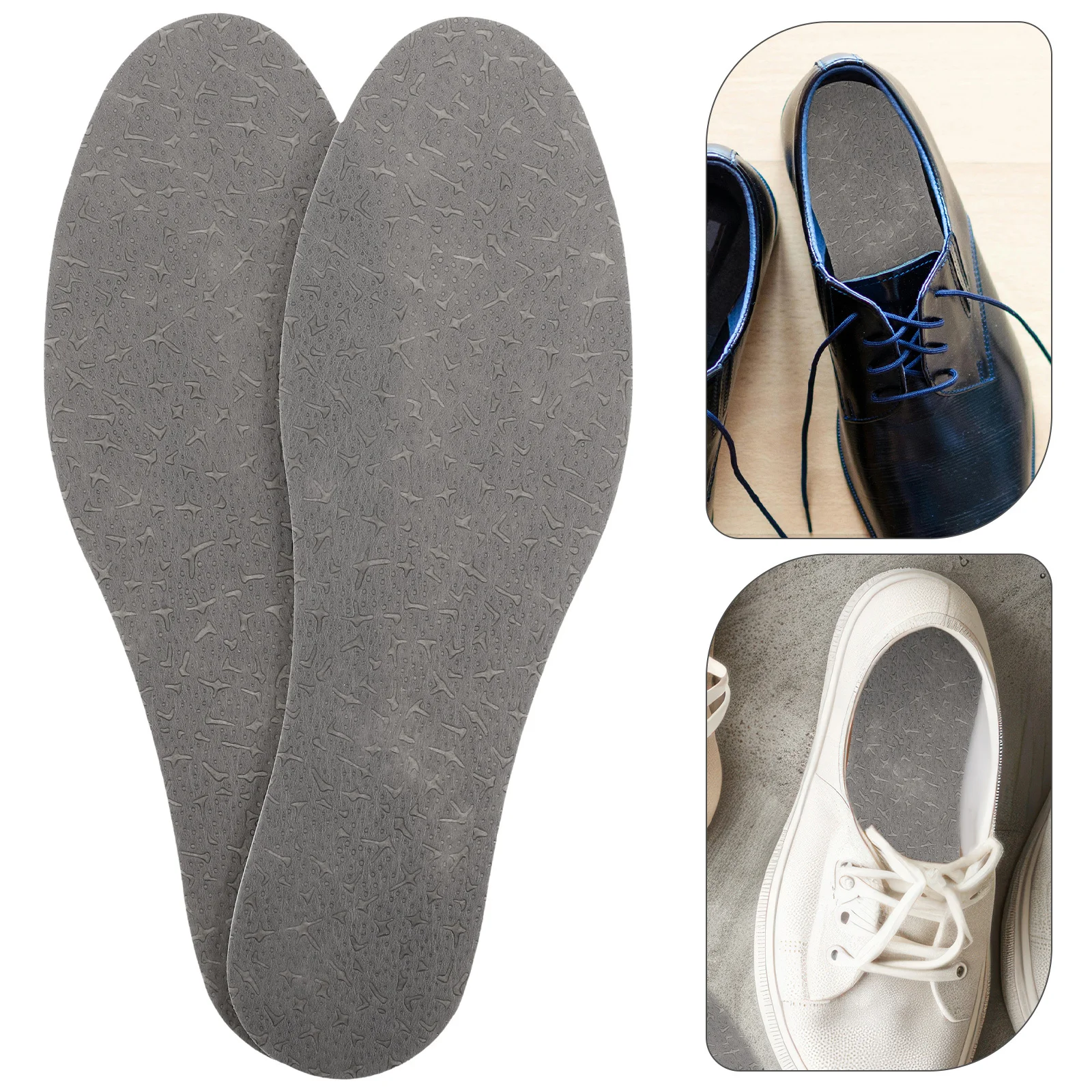 

3Pairs Breathable Sweat Absorbing Latex Shoe Insoles Absorption Pads Comfortable for Men Women Shoe Soles