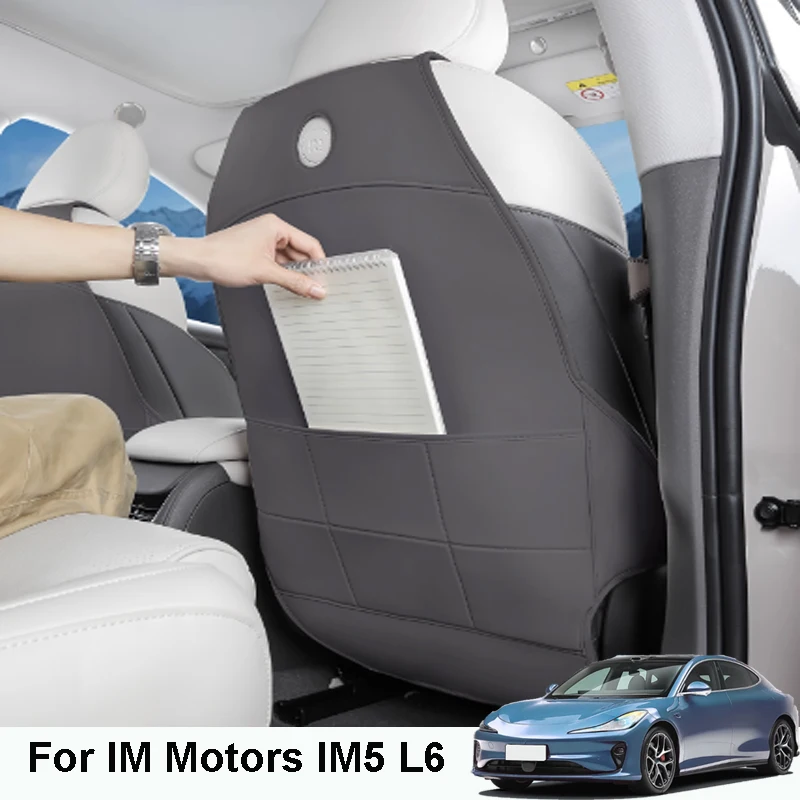 

For IM Motors IM5 L6 2024-2025 Car Full Surround Seat Rear Anti Kick Pad Interior Protect Accessory Wear-resistant Anti-fouling