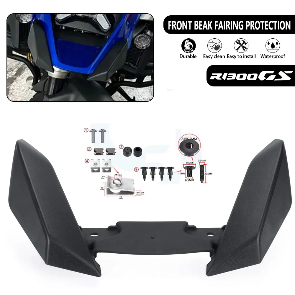 

FOR BMW GS1300 R 1300GS R 1300 GS 2023-2025 2024 2026 R1300GS Motorcycle Front Beak Fairing Extension Wheel Extender Cover