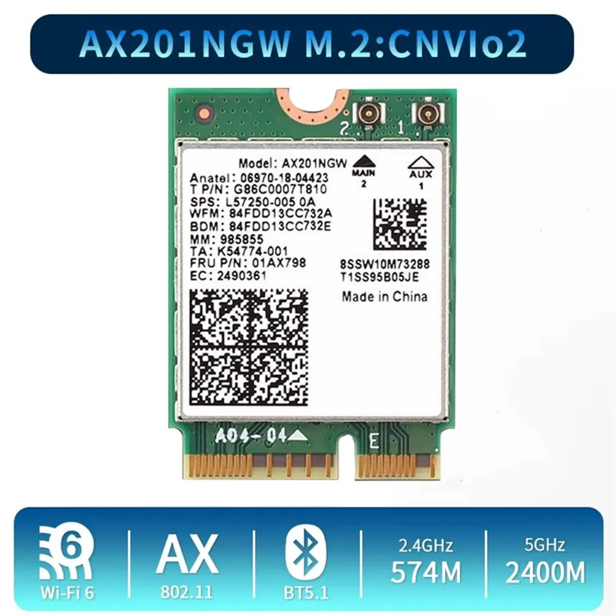 a60i-wi-fi-6-ax201ngw-wifi-カード-10db-アンテナ付き-2974mbps-24ghz-5ghz-bt52-ワイヤレス-ネットワーク-カード-アダプター