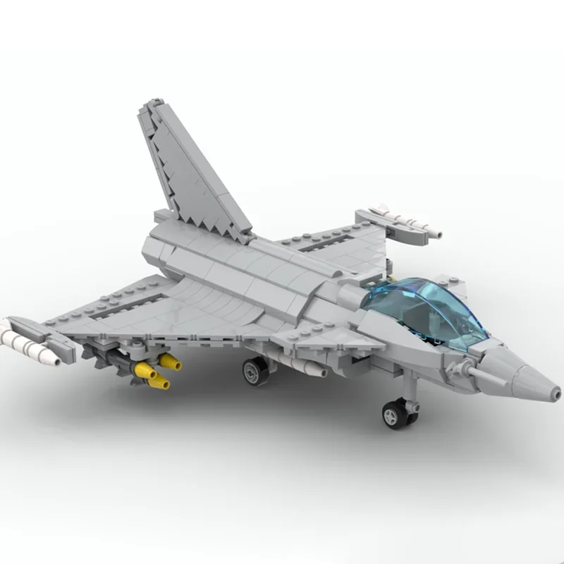 aereo da combattimento Moc Building Block Dassault Rafale Tecnologia in scala 1:48 Modello in mattoni modulari Regali Giocattolo di Natale Set fai da te Assemblaggio
