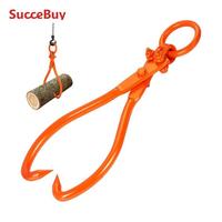 SucceBuy Log Skidding Tongs Log Lifting Tongs Heavy Duty Steel Lumber Skidding Tongs Loading Capacity Log Lifting Handling Tool