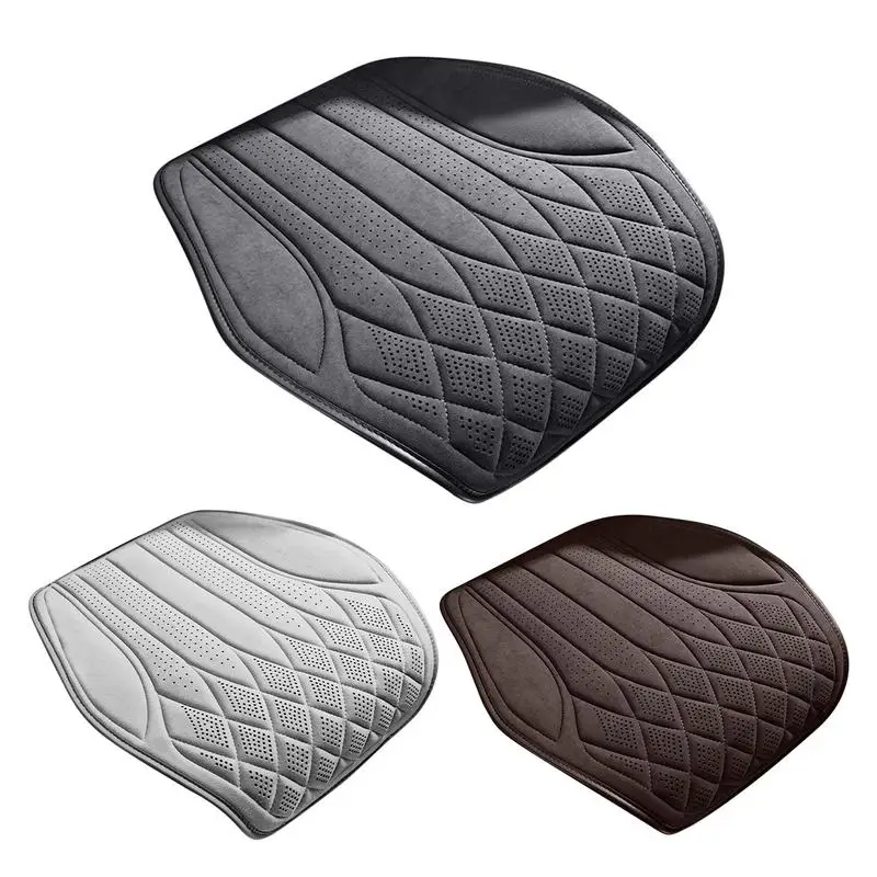 Breathable Seat Cushion For Cars Fashionable Light Luxury Suede Car Cushion Autumn And Winter Plush Seat Cover Car Truck Cushion