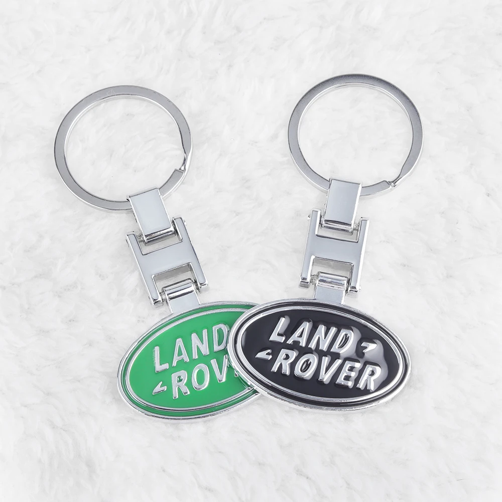 Car styling 3D Metal Key Rings Keychain Decoration Accessories For Land Rover Discovery 3 4 Vogue Velar Freelander 1 2 SVR Evoqu