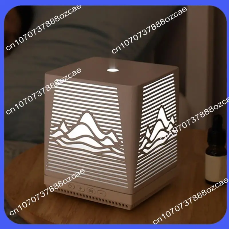 

A26P Sand Painting Ultrasonic Aromatherapy Scent Machine Home White Noise Speaker Small Desktop Humidifier Diffuser EU Plug Dura