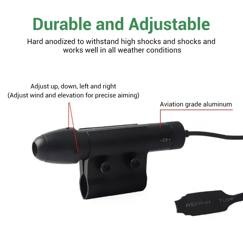 Tactical Red Green Dot Laser Sight 11mm/20mm Rail Picatinny Mount With Remote Switch For Airsoft Rifle Scope Hunting Accessories