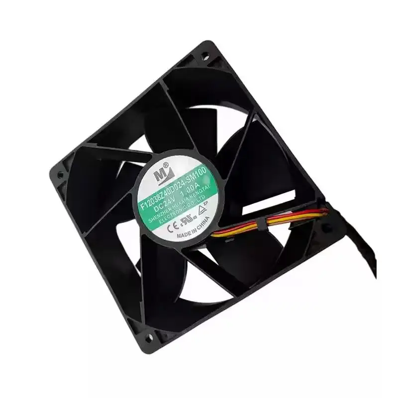 Original F12038Z40D024-SM100 24V 1.00A 12038 120mm 12cm 4Pin PWM Dual Ball Bearing High Speed Chassis Inverter Cooling Blower Fa