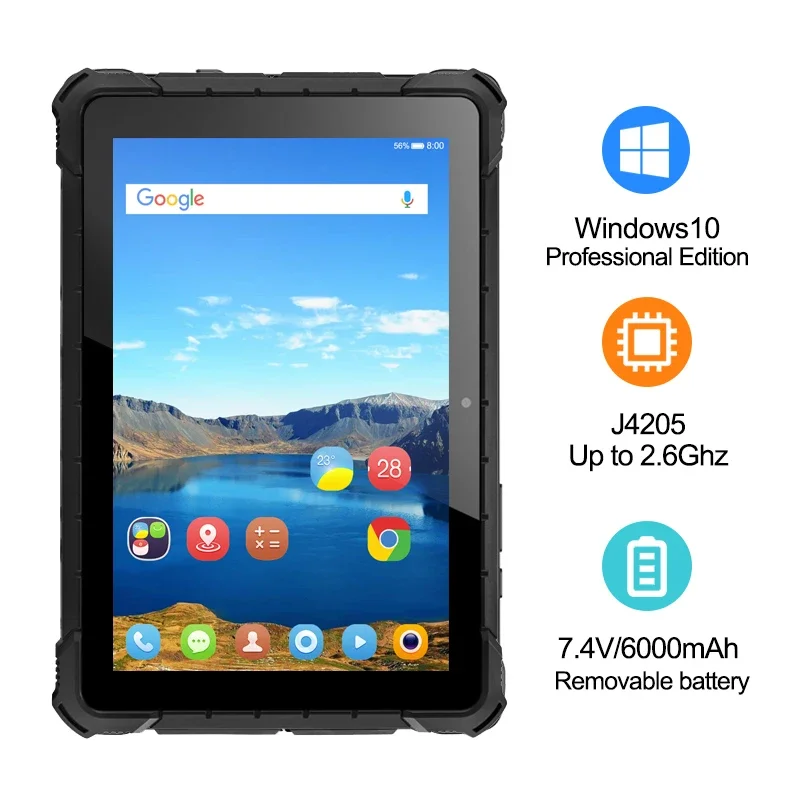 

NEW CENAVA Win10 OS J4205 Cpu 8gb 128gb 10.1 Inches Waterproof Quad Core Industrial Rugged Tablets