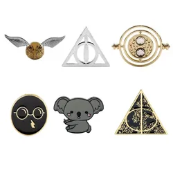 Harries Brooch Metal European and American Digital Badge Cartoon Pins for Backpack Jacket Accessories Kids Gift