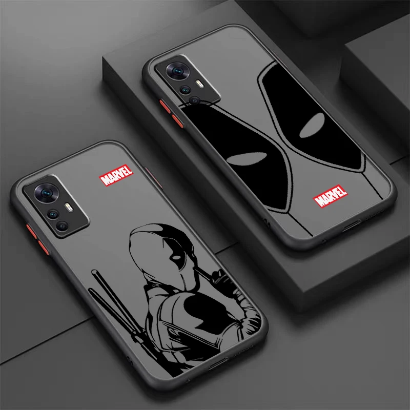 Marvel Wolverine Deadpool Cool Frosted Translucent For Xiaomi Mi 13 12 12T 11T 11 11i 10T 10 9T Pro Lite Ultra 5G Matte