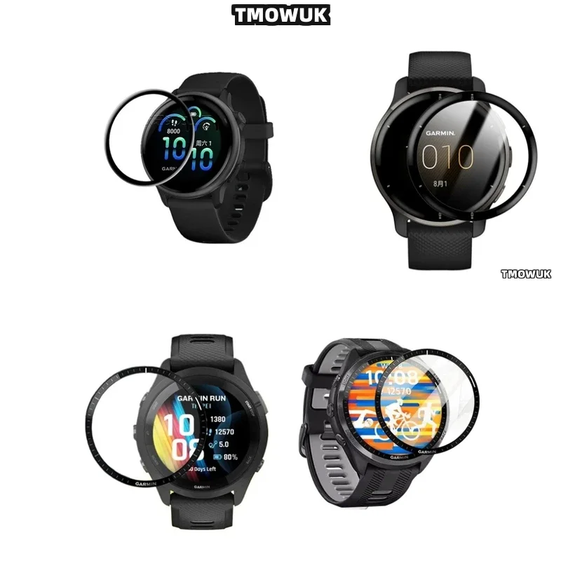 Flexible Screen Film Full Cover 3D Curved Protector Scratch-Resistant For Garmin Forerunner 158 165 245 255 255s 265 265s