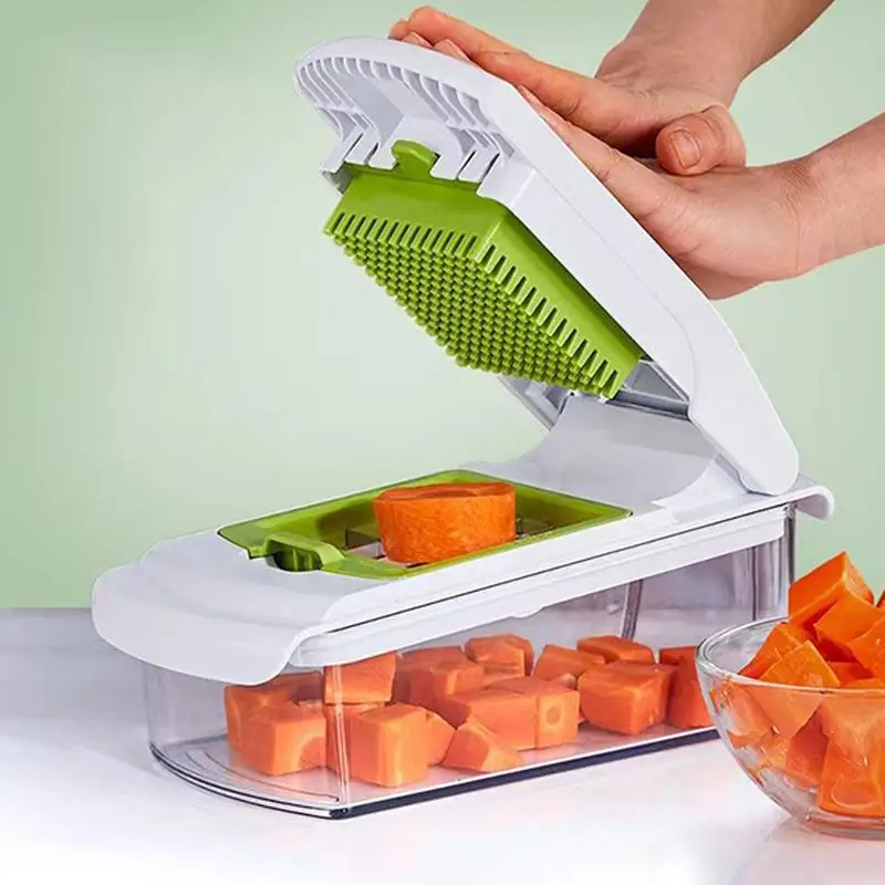 18 in 1 Multifunctional Vegetable Chopper Handle Food Grate Food Chopper Vegetable Slicer Dicer Cut Kitchen Items