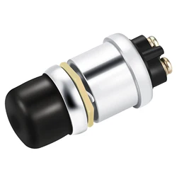 Push Button Starter Switch 12V / 24V Waterproof Push Start Button 50A Heavy Duty Momentary Weatherproof for Horn Engine Car