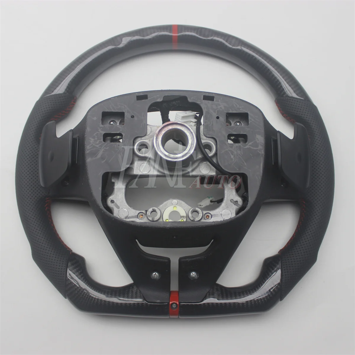 Replacement Real Carbon Fiber Steering Wheel with Leather for Hyundai I30