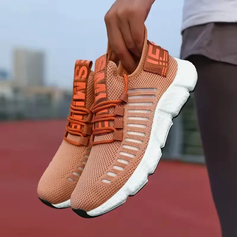 Women's Trendy  Sneakers Comfortable Breathable Mesh Casual Lace Up Shoes Outdoor Jogging Track Field Lightweight Tennis Shoes