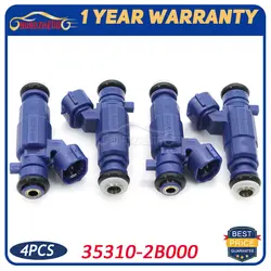 4PCS Car Fuel Injectors Nozzle 35310-2B000 For Hyundai i20 i30 Kia Cee'D 1.4L 2007-2018 353102B000