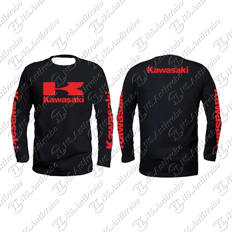 

Kawasaki летние виды спорта на открытом воздухе модная быстросохнущая дышащая мотоциклетная тонкая спортивная удобная рубашка с длинными рукавами с длинными рукавами