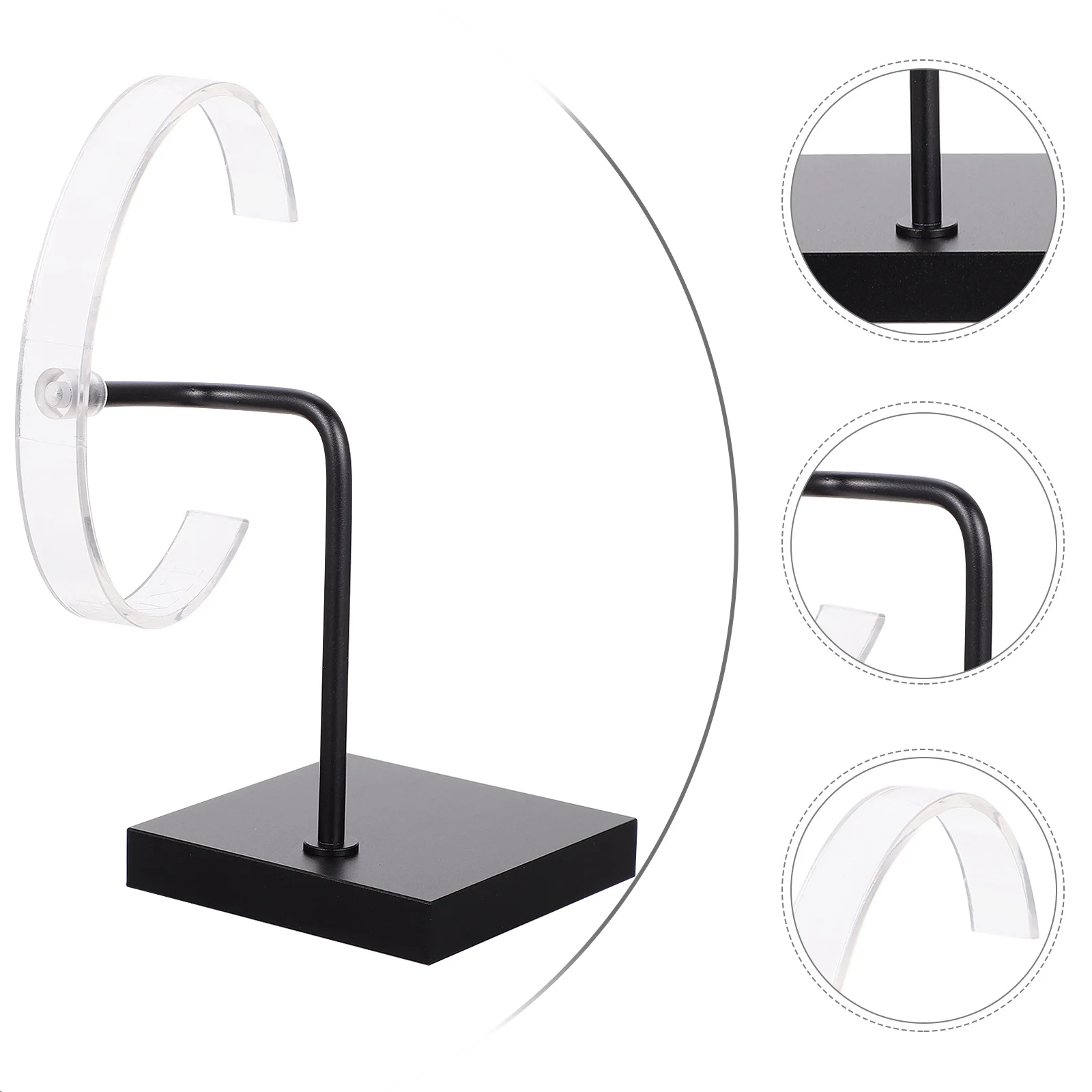 1 قطعة رف عرض الساعات المعدنية السلس إنهاء أسلوب بسيط حامل ل حامل الساعات سوار عرض الرف جمع المنظم #5