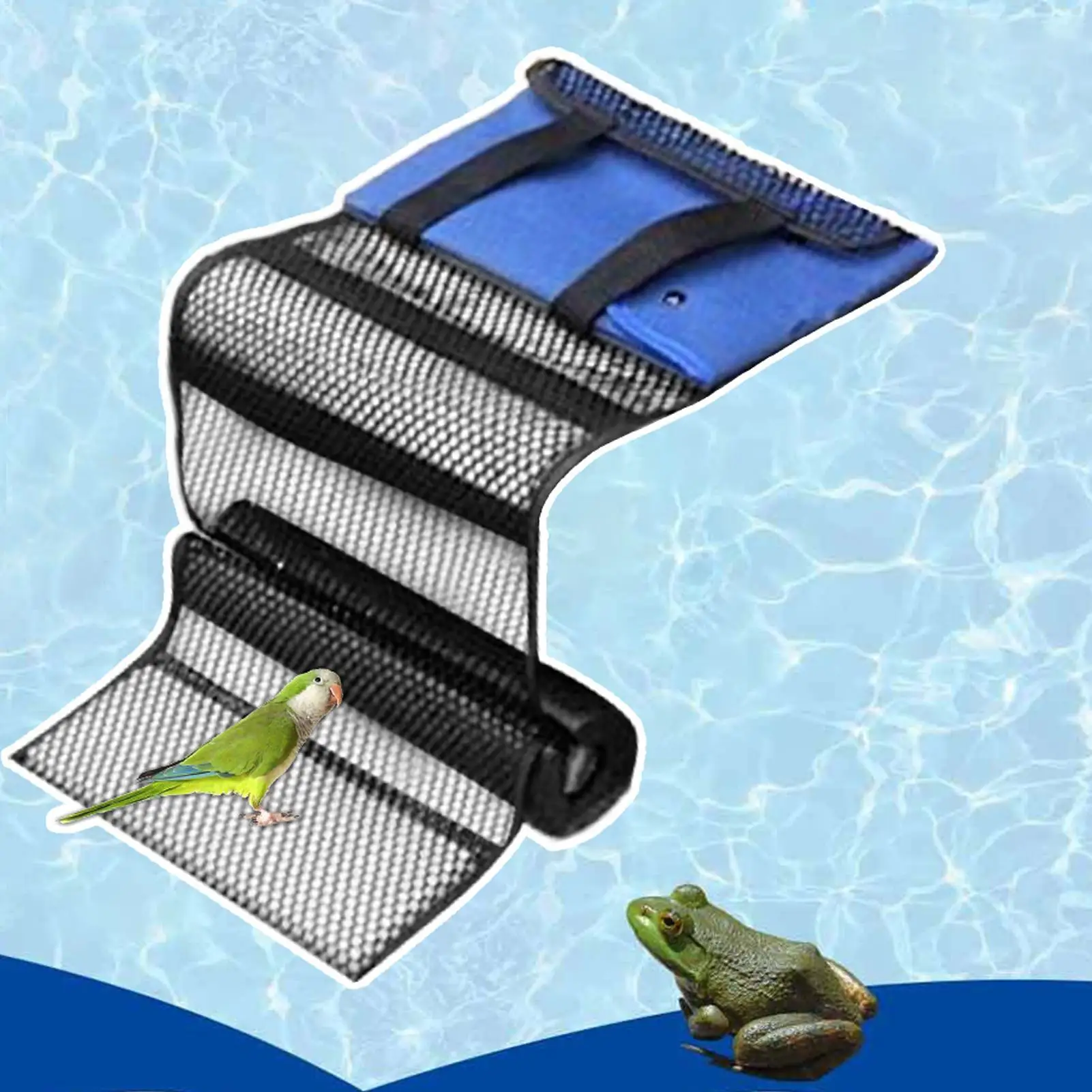 Rampa de escape para animales pequeños para piscinas, fácil de instalar y desmontar, red de escape de emergencia para criaturas.