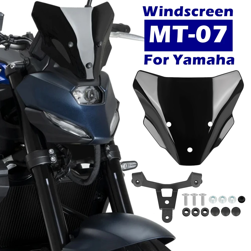 

Подходит для Yamaha MT-07 MT07 MT 07 2025, крышка лобового стекла, козырек для мотоцикла, дефлектор ветрового стекла, защита