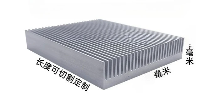 Aluminum Heat Sink 100mm High-Density Fins CPU Amplifier Cooling Custom Design