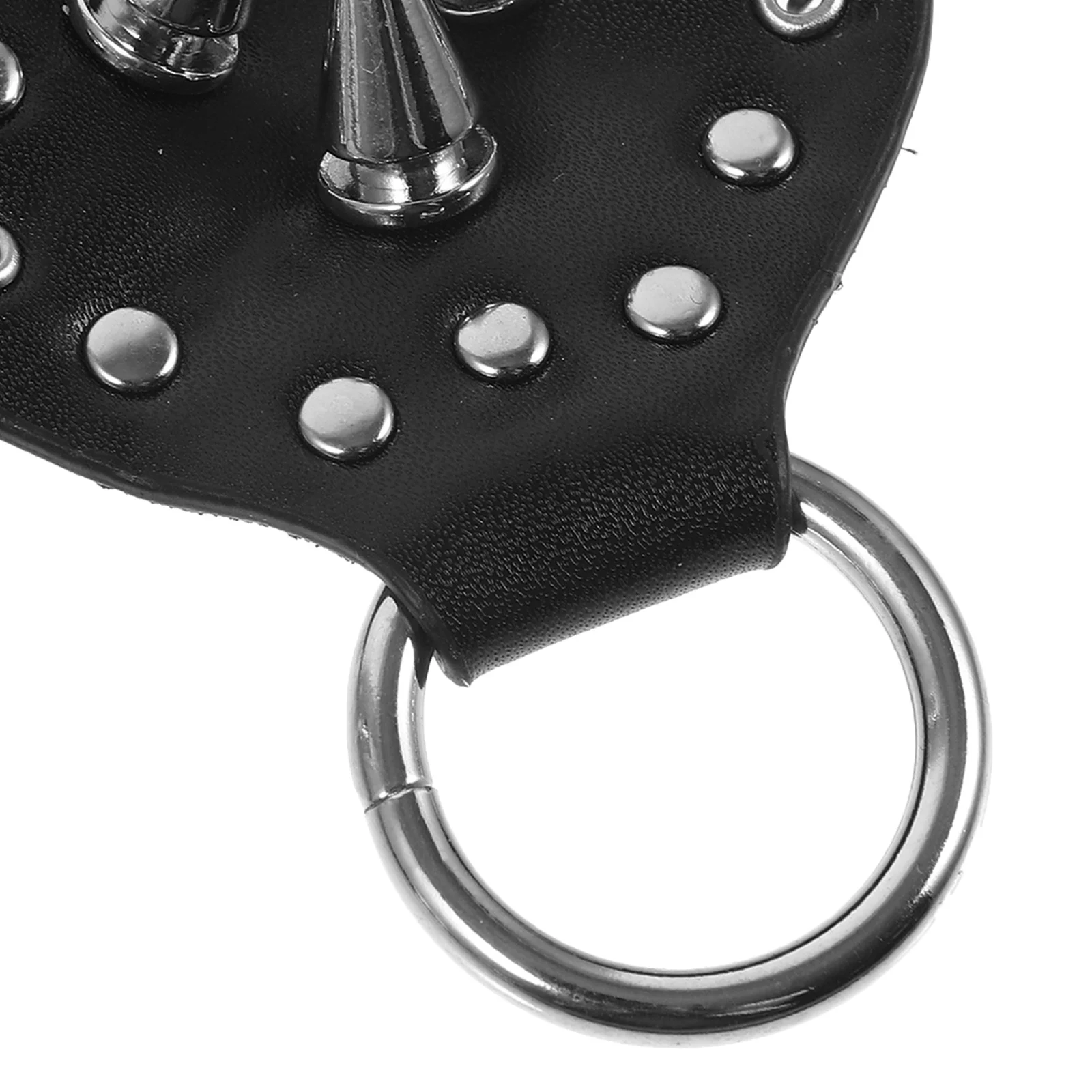 

Cowhide Hand Bracelet Gothic Finger Cuff Ring Chain Punk Jewelry For Party Performance Hand Chain Bracelet
