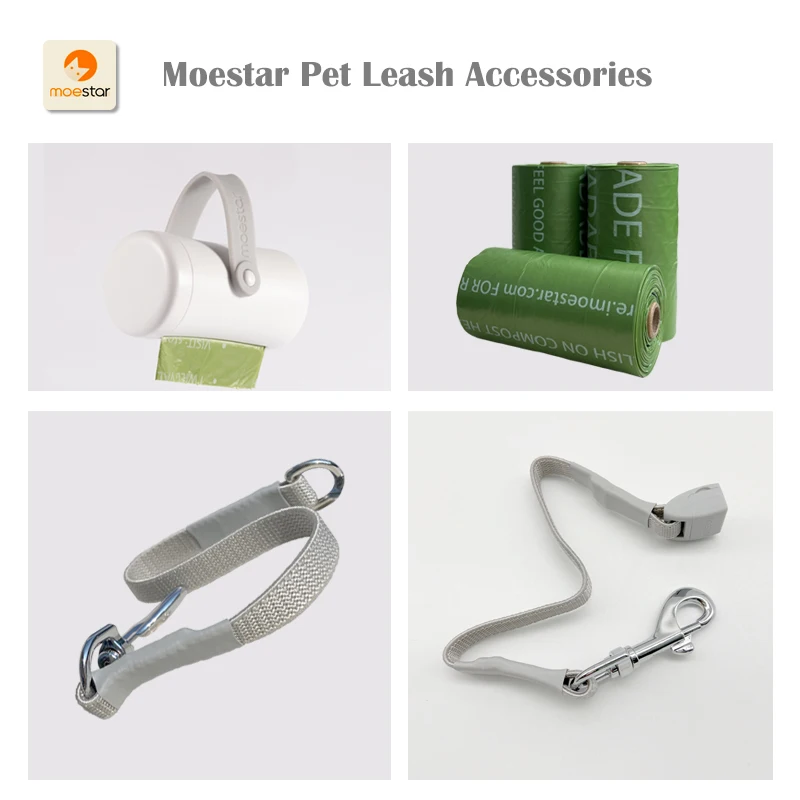 Moestar Pet Leash Accessories Pet Poop Bag Dispenser Extension Belt for 2 Pet Replaceable Belt Poop Bags for Pet Walk Ease