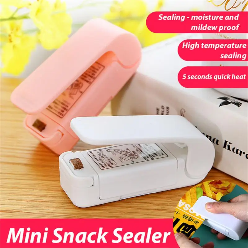 Mini Heat Bag Sealing Machine Package Sealer Bags Thermal Plastic Food Bag Closure Portable Sealer Packing Kitchen Accessories