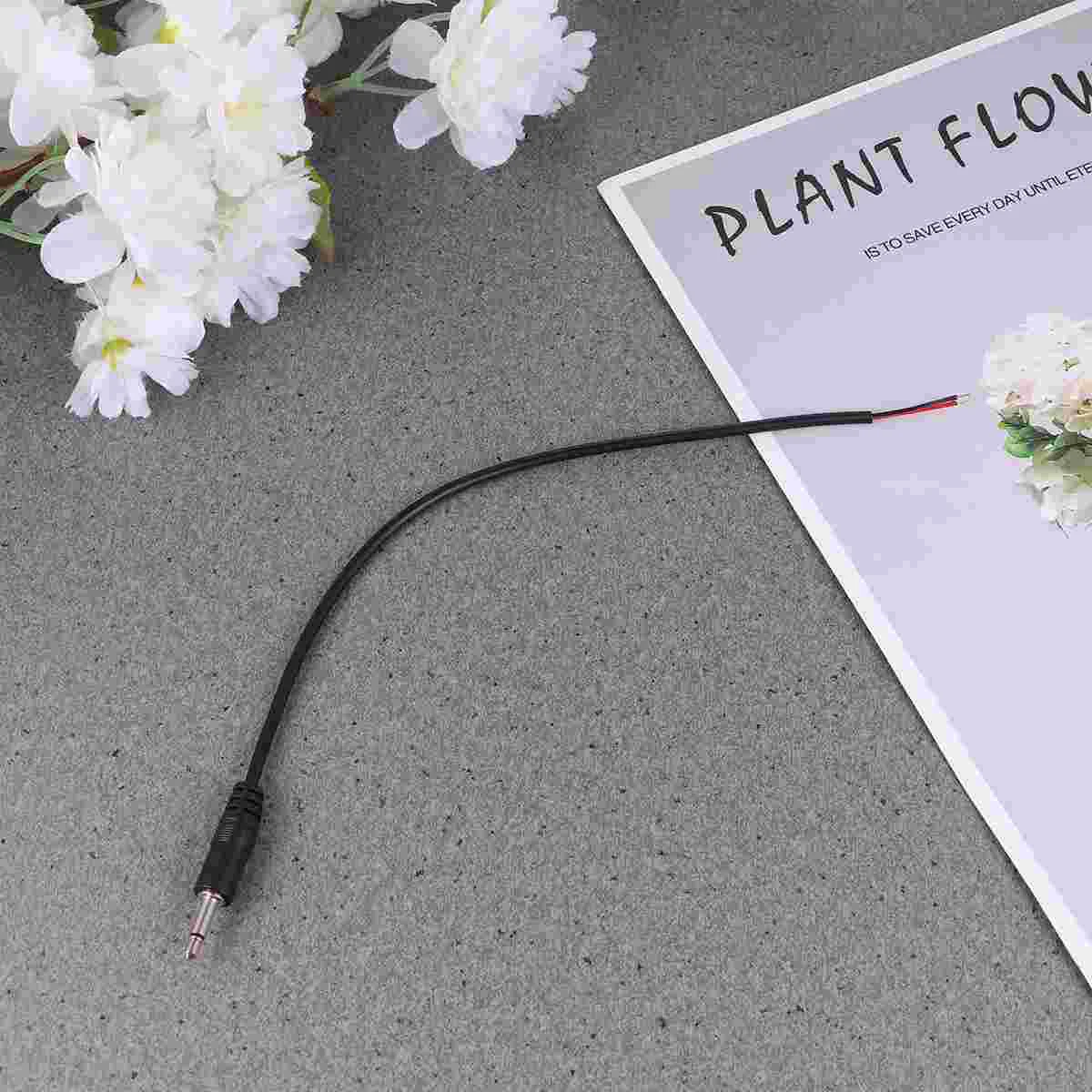 10 adet Mono Erkek Konnektör Jakı 35 5mm Mikrofon Kablosu 6 35mm Fiş Ses Kulaklık 35mm Çıplak Tel