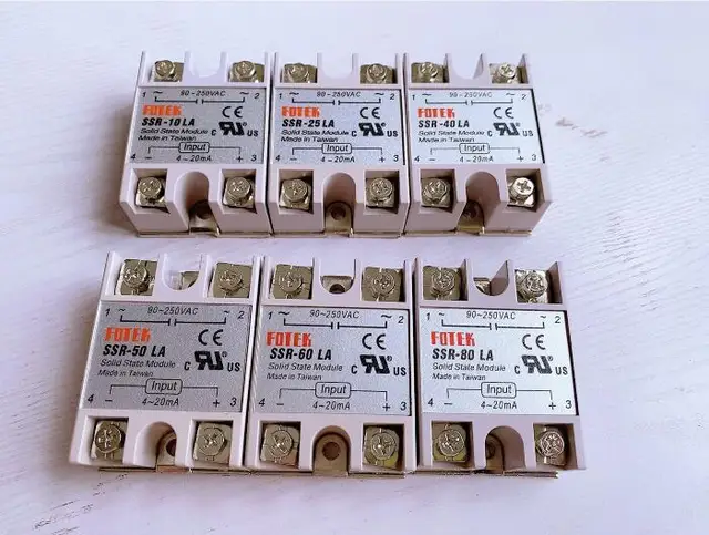 SSR-10LA SSR-25LA SSR-40LA SSR-50LA SSR-60LA SSR-80LA Sterowanie modułem przekaźnika półprzewodnikowego 4-20mA do AC90-250VAC