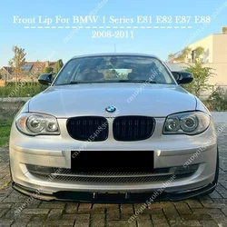For BMW 1 Series E81 E82 E87 E88 3PCS Front Bumper Lip Diffuser Splitter Spoiler 120i 116i 118d 120d 2007-2011 Bodykit Tuning