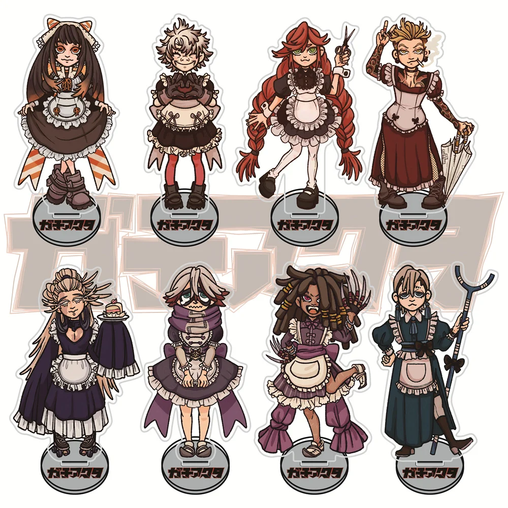 Gachiakuta 15cm Maid Themed Acrylic Stand Figures Keychain Anime Collectible Merch Desktop Decoration Fan Gift