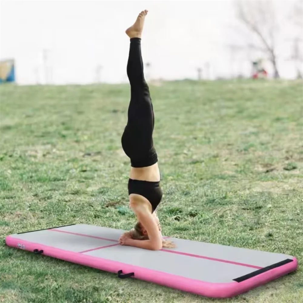 300*100*10 cm Şişme jimnastik minderi (pompalı) evde jimnastik antrenmanı, dövüş sanatları antrenmanı, yoga, su sporları için uygundur.