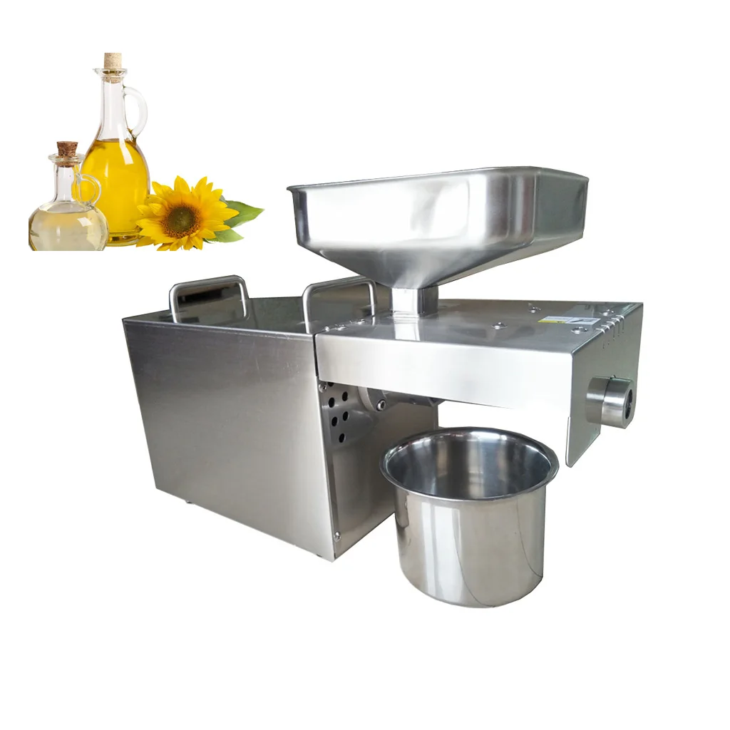 

Stainless steel mini peanut sesame coconut oil pressing machine HJ-P07 pressers